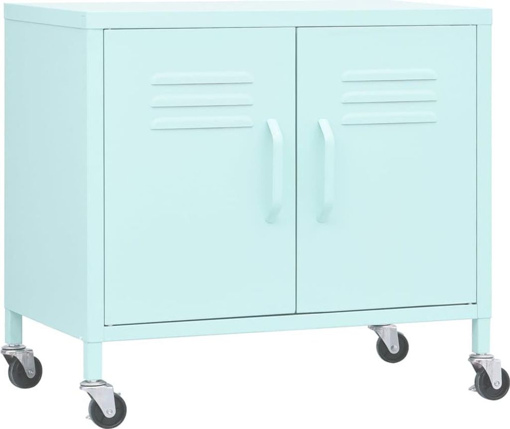 Armario de almacenamiento verde menta, 60x35x56 cm, acero Imagen del producto 