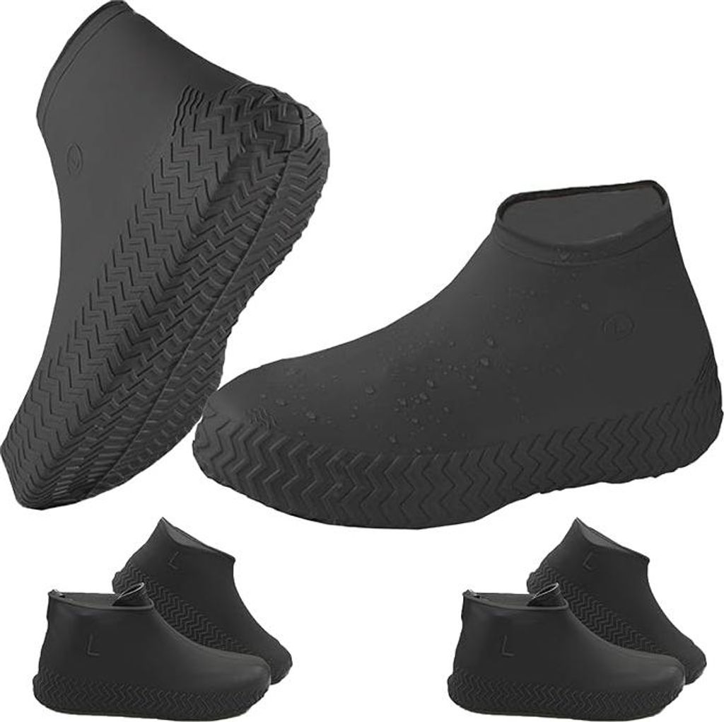 Schuhuberzieh Wasserdicht,3 Paare Schuh š¹berzieher,Schuhš¹berzieher Einweg/Mehrweg Latex-Regenschutz Schuhe,Schuhš¹berzieher Rutschfest fš...