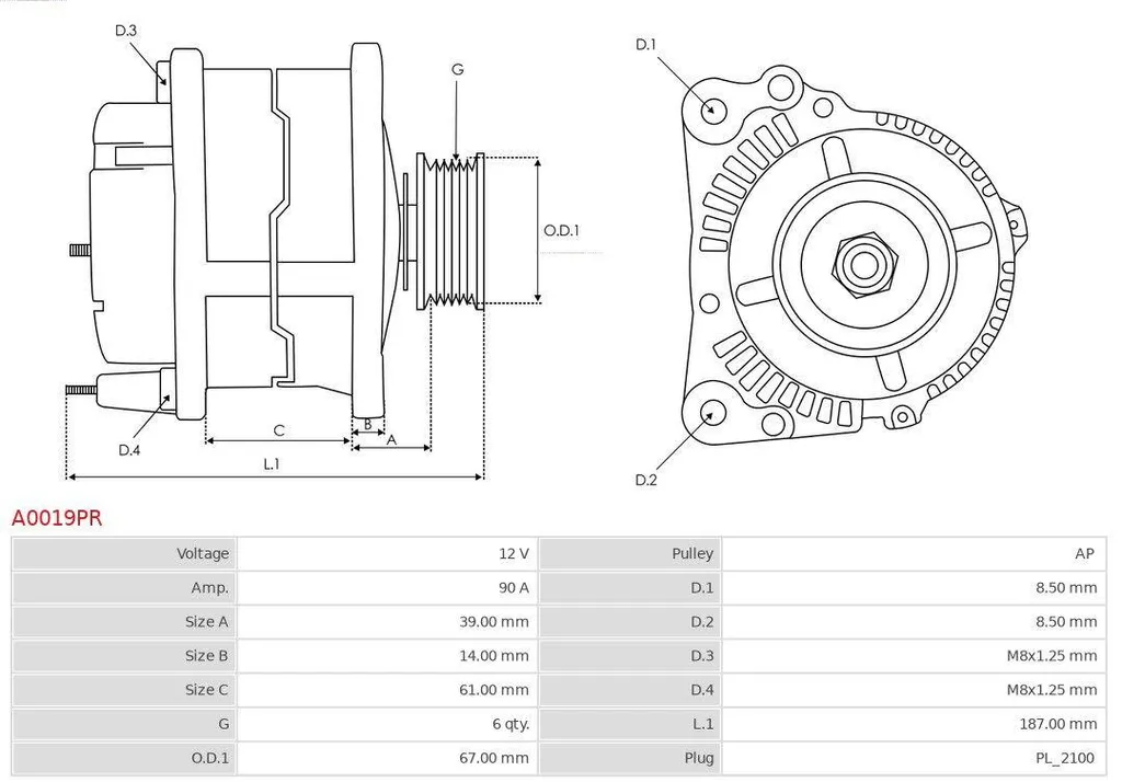 Alternatore 90A - 9