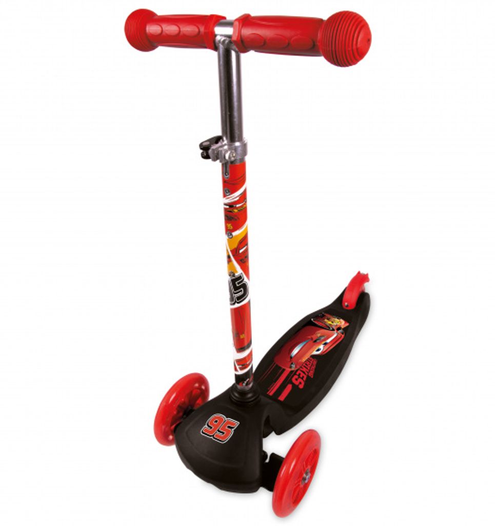 Disney Scooter Cars 3 3-wiel kinderstep Junior Fußbremse Rot 