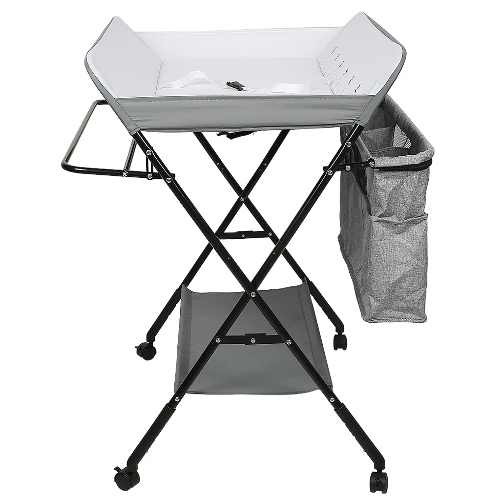 Table à langer gain de place pliable pour petits appartements - Gris 85cm - 10