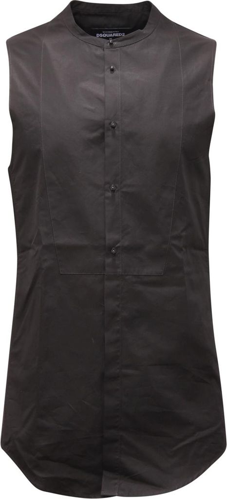 1934AT camicia uomo DSQUARED2 man sleeveless shirt black