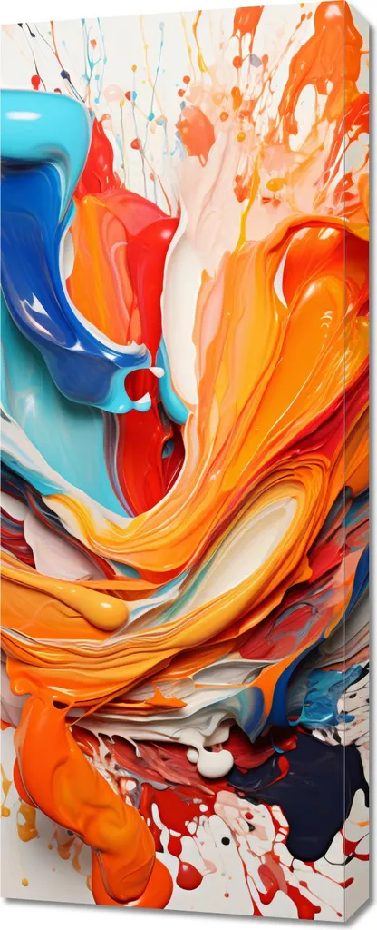 Décoration Murale Salon Vagues dansantes 40x100 - Ambiance Zen et Moderne