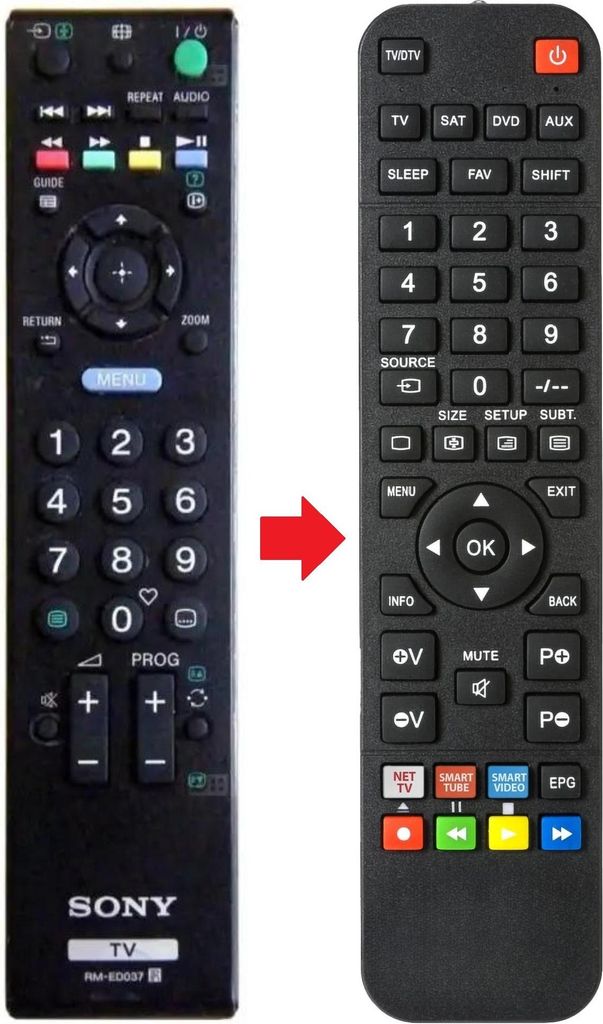 Fernbedienung passend für SONY RMED037