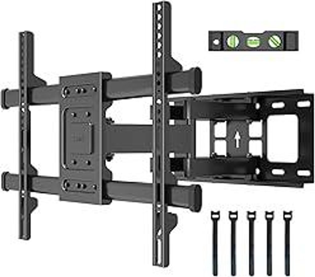 BONTEC TV Wandhalterung für 32-85 Zoll Bildschirme bis zu 60kg, Wandhalterung Fernseher Schwenkbar Neigbar Universal TV Halterung für Flach & Cur...