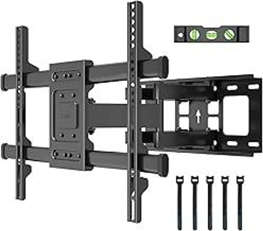 Supporto TV da parete BONTEC per schermi da 32-85 pollici fino a 60 kg, supporto TV da parete orientabile e inclinabile, supporto TV universale per TV e monitor piatti e curvi, max VESA 600x400 mm