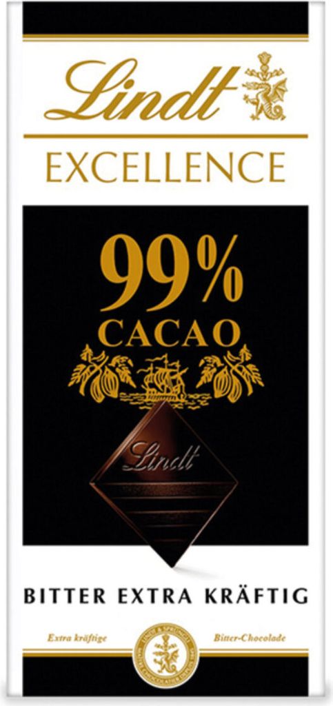 Lindt Excellence 99 Prozent Cacao Bitter extrem kräftig Tafel 50g