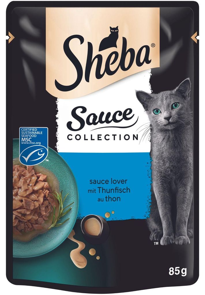 Sheba Sauce Collection Katzen Nassfutter Thunfisch MSC Produktbild 