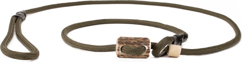 Mystique Field trial Moxonleine Retrieverleine 6mm 150cm mit Zugbegrenzung khaki