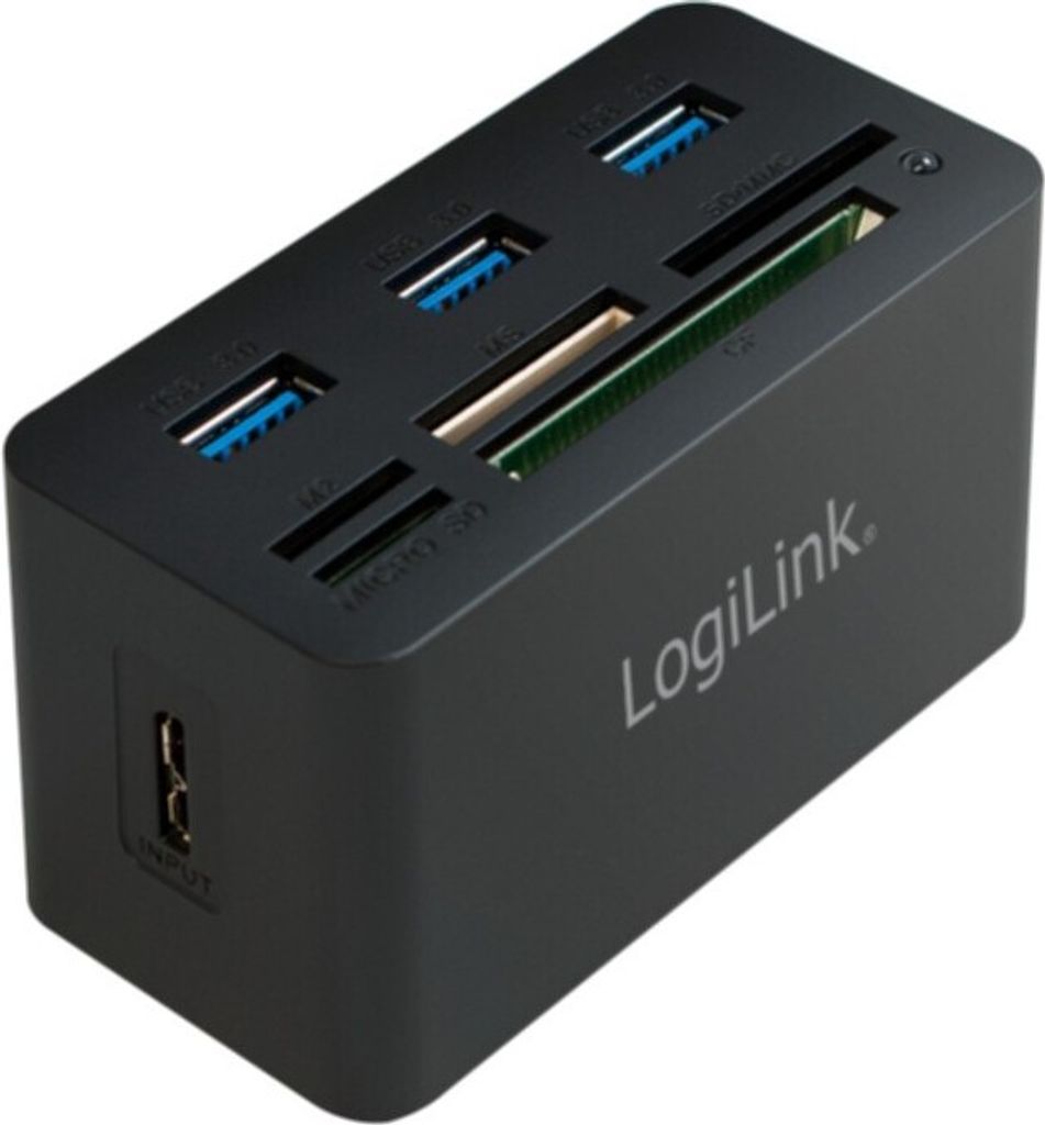 LogiLink CR0042 Koncentrator LogiLink USB 3.0 z czytnikiem Zdjęcie produktu 