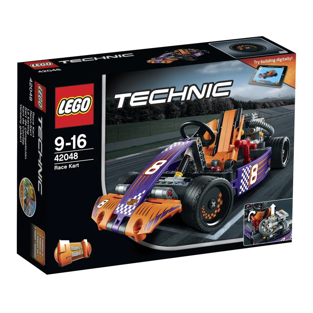 Kart LEGO Technic 42048 : Design Aérodynamique et Piston Mobile Fonctionnel