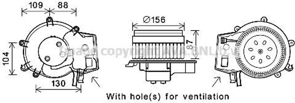 Solution Panne Ventilation Mercedes 2038202514 - Moteur Pulseur PRASCO