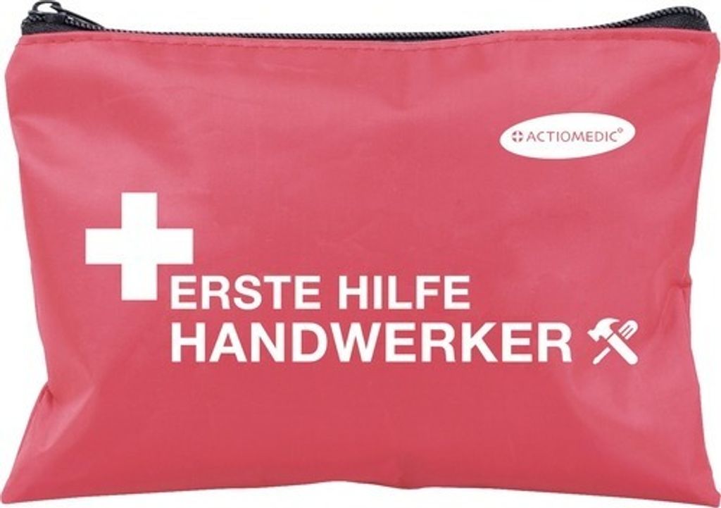 Kompakte Verbandtasche für Handwerker, 190x145 mm, Erste Hilfe bei Arbeitsunfällen