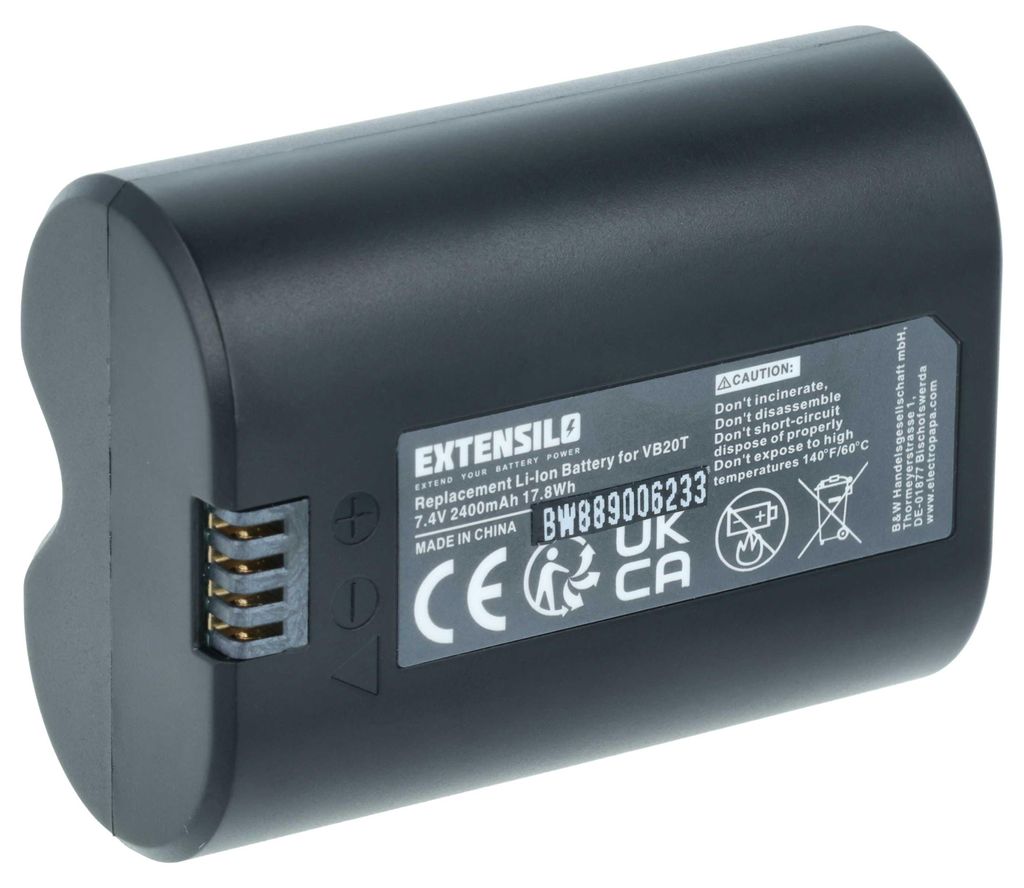 EXTENSILO Akku Ersatz für Godox 5167, VB-20 für Blitzgerät, Produktbild 