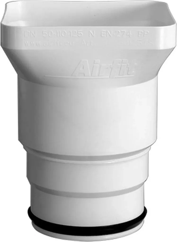 airfit PP imbuto sifone Airfit PlusDN 50 - 125, con area di ingresso allargata Area di ingresso