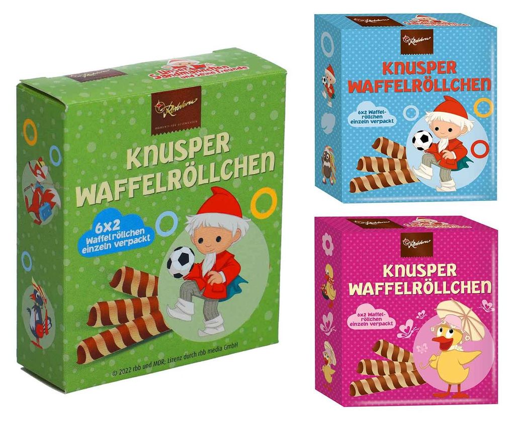 Rotstern Knusper Waffelröllchen Sandmann 45g Produktbild 