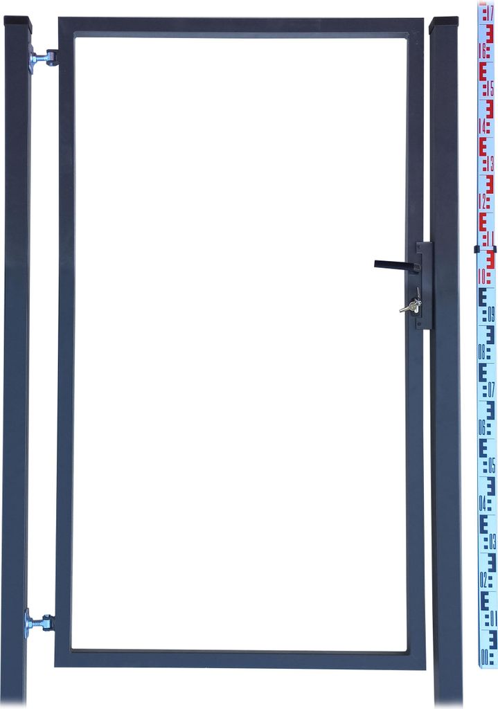 Furtka RAMKA do sztachet i paneli 170cm grafit RAL7016 + Zdjęcie produktu 