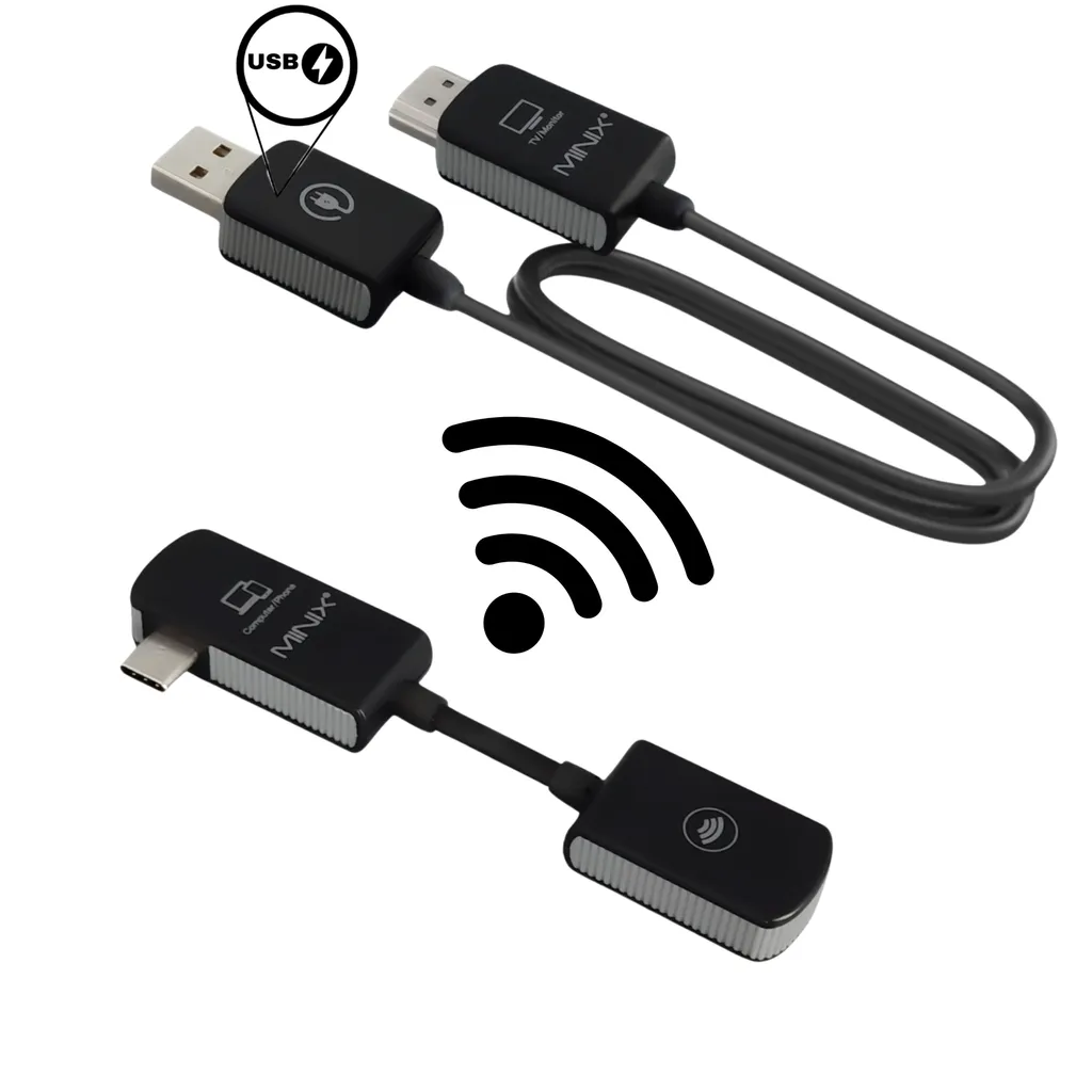 MINIX C1 Dongle USB-C vers HDMI sans fil pour PC et Smartphone