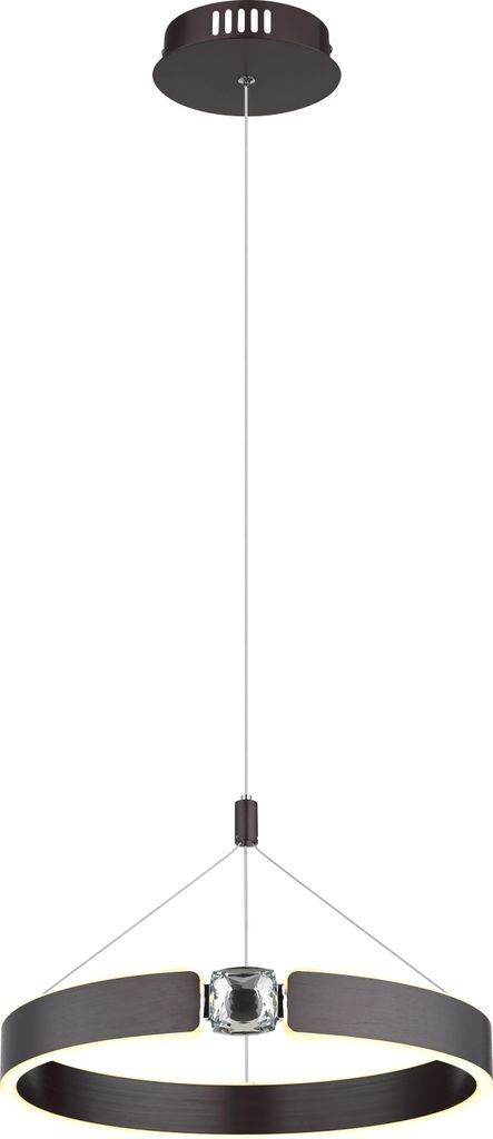 Globo Lighting Hängeleuchte Metall bronzefarben gebürstet, LED