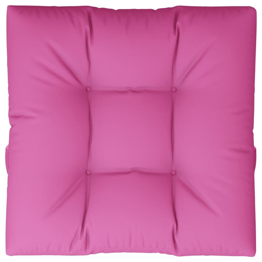 vidaXL Cuscino Pallet rosa 80x80x12 cm tessuto Immagine del prodotto 