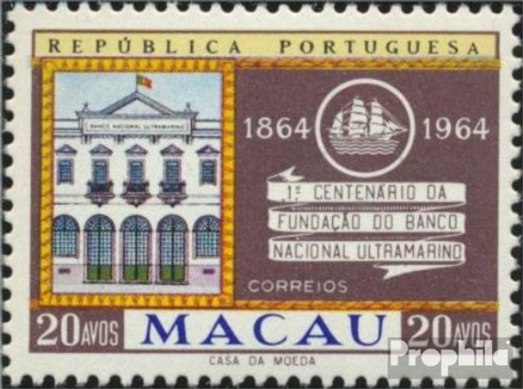 Briefmarken Macau 1964 Mi 429 (kompl.Ausg.) Jahrgang 1964 komplett postfrisch Nationale Überseebank