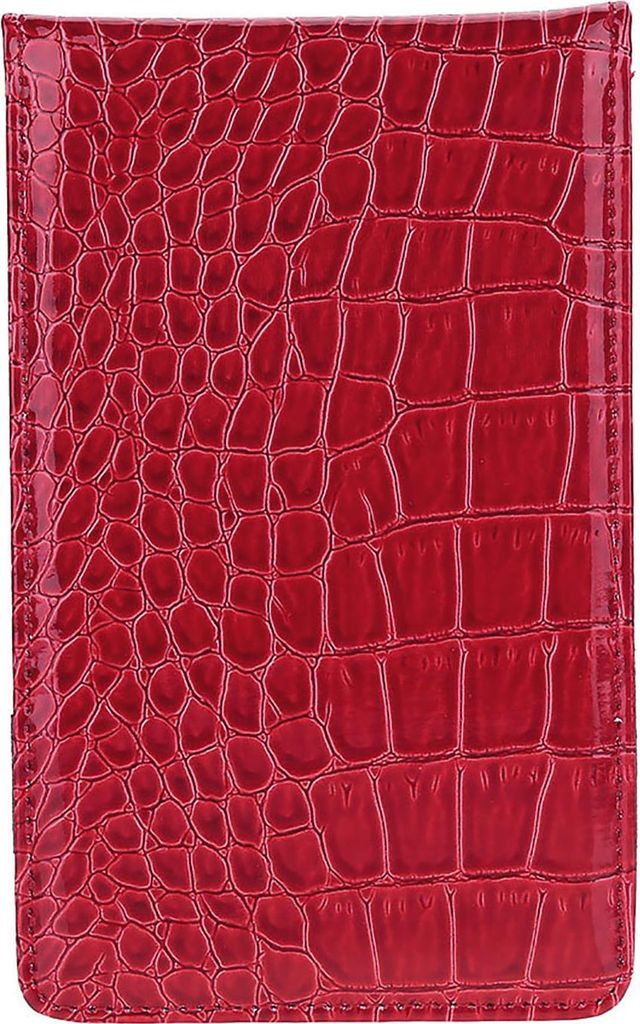 PU Golf Score Counter Keeper Card Holder Geschenksportzubehör mit Bleistift (rot)