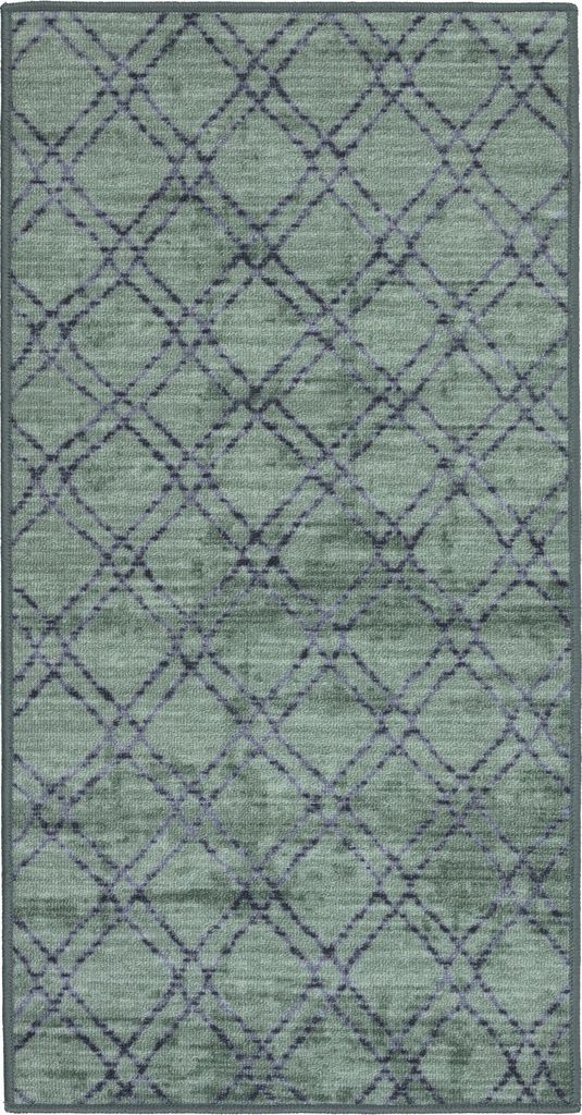 Teppich Läufer Flur - 80x150 cm - Grün - Rutschfest - Produktbild 