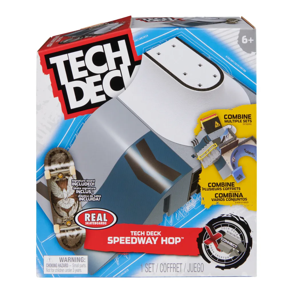 Rampe Modulable Speedway Hop Tech Deck pour Skateboard à Doigts Pro