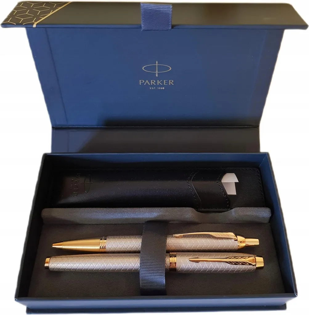 Coffret stylo bille et plume IM Premium Royal Argenté GT avec étui