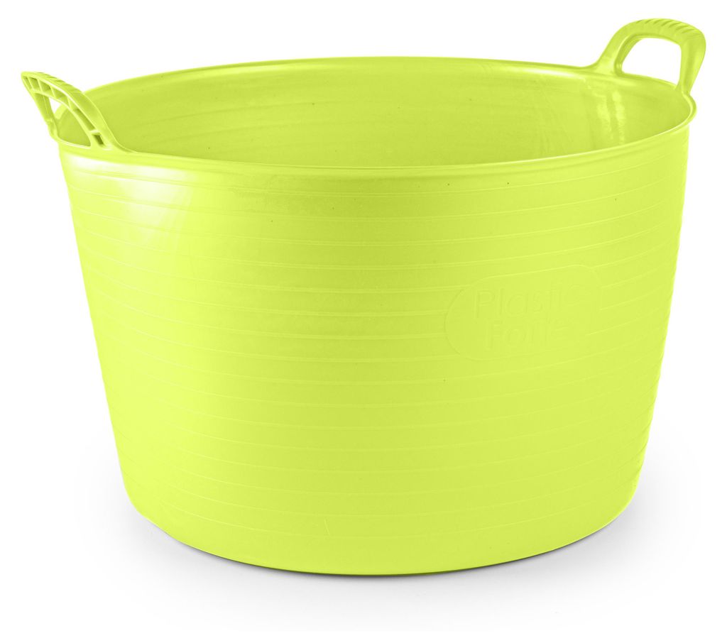 Flexible Wanne oder Eimer - grun - 75 Liter - stabiler Kunststoff - 58 x 55 cm