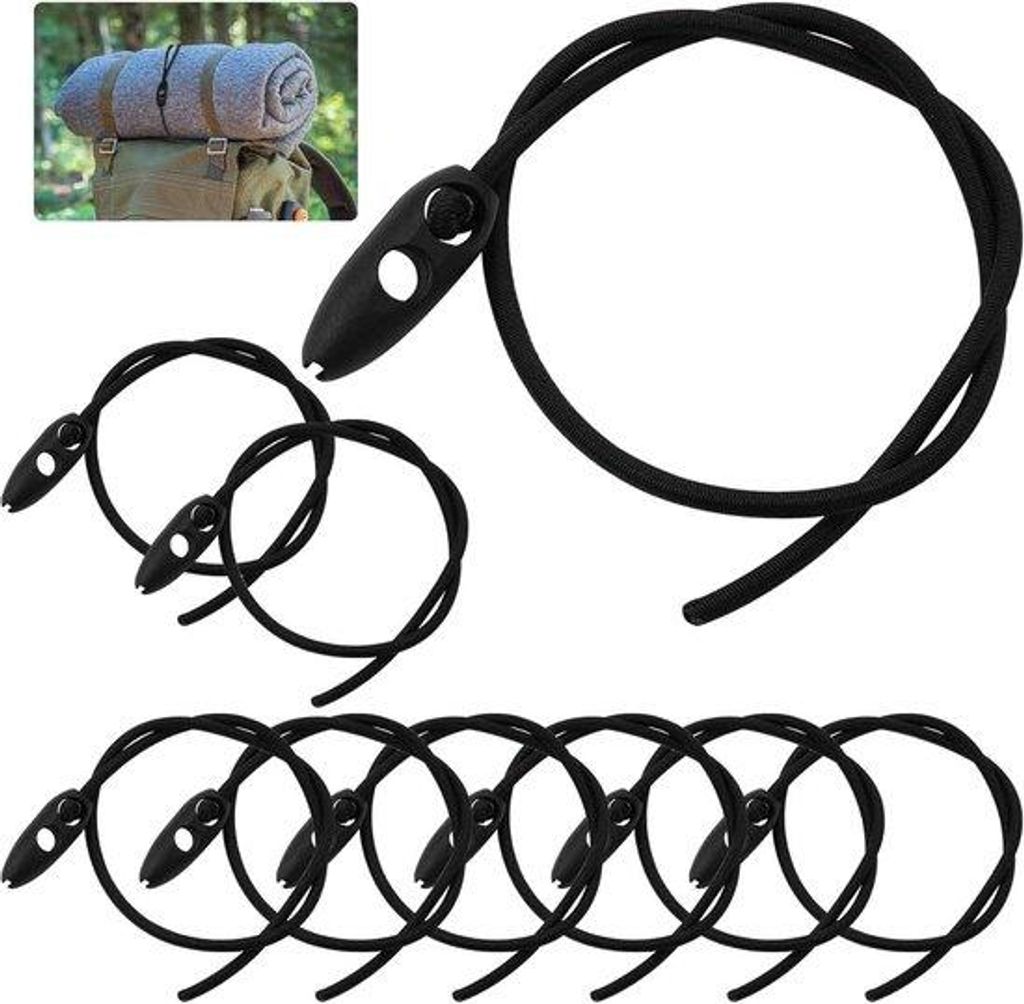 Elastische Fahrradhalterbänder für Warnschilder - 10 Stück - 50 cm