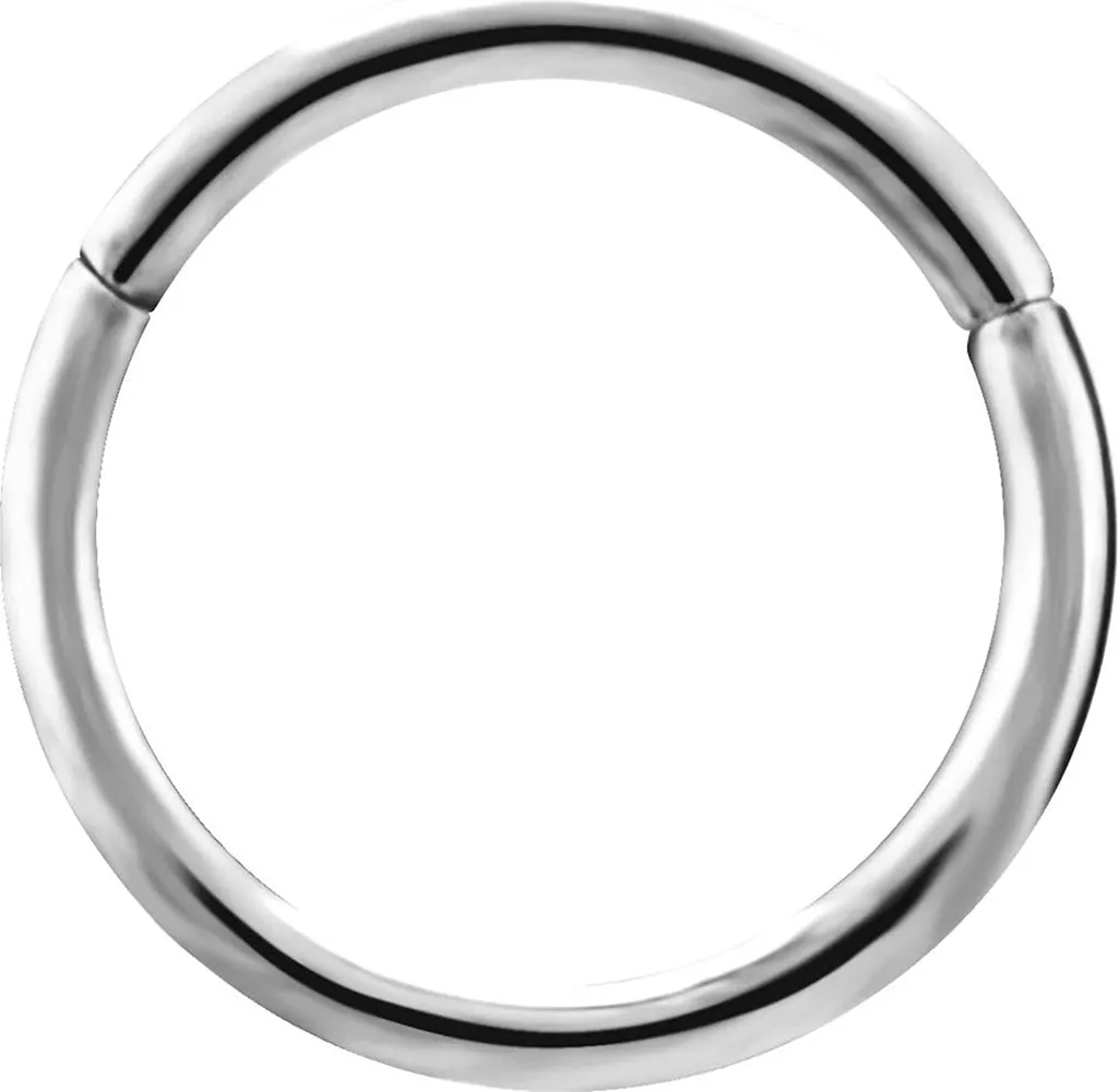 Karisma Piercing Titanio G23 1.2x8mm Anello Clicker Septum/Helix