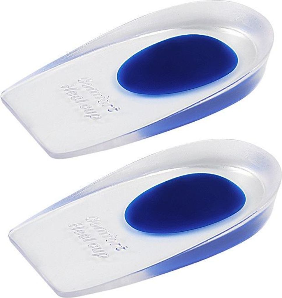 INF GEL Erhöhung Halb Einlegesohlen: Weich, Stoßdämpfend, U-Fersenform, 2 Stück 1.5 cm