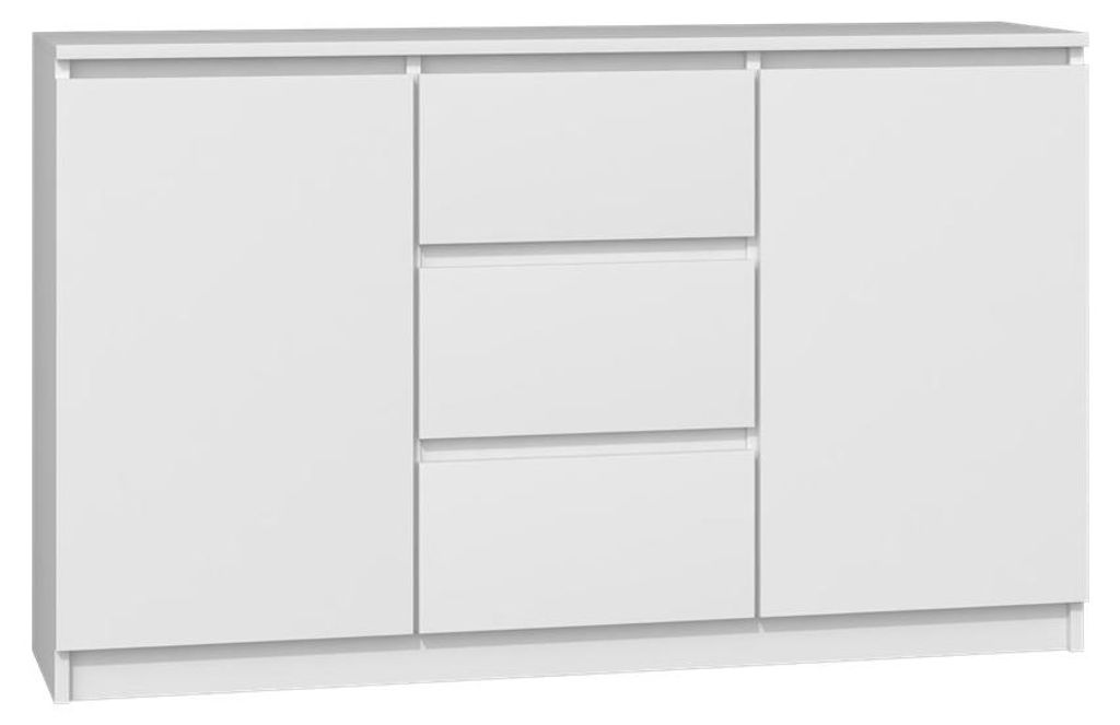 Topeshop 2D3S BIEL, Bílá, 3 zásuvka/zásuvek, Dřevotřískové Obrázek produktu 