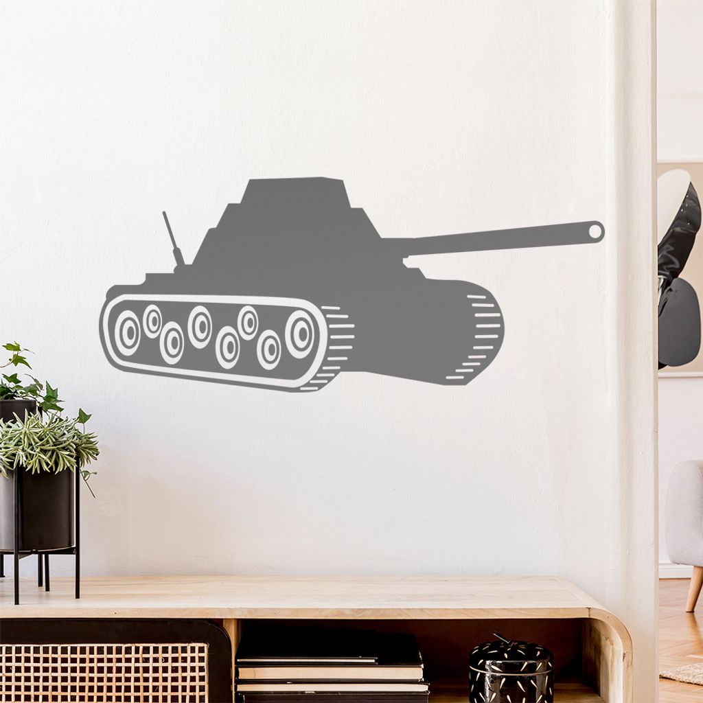 Panzer Krieg Panzerfahrer Wandtattoo Wandaufkleber Wall Sticker - Dekoration, Küche, Wohnzimmer, Schlafzimmer, Badezimmer