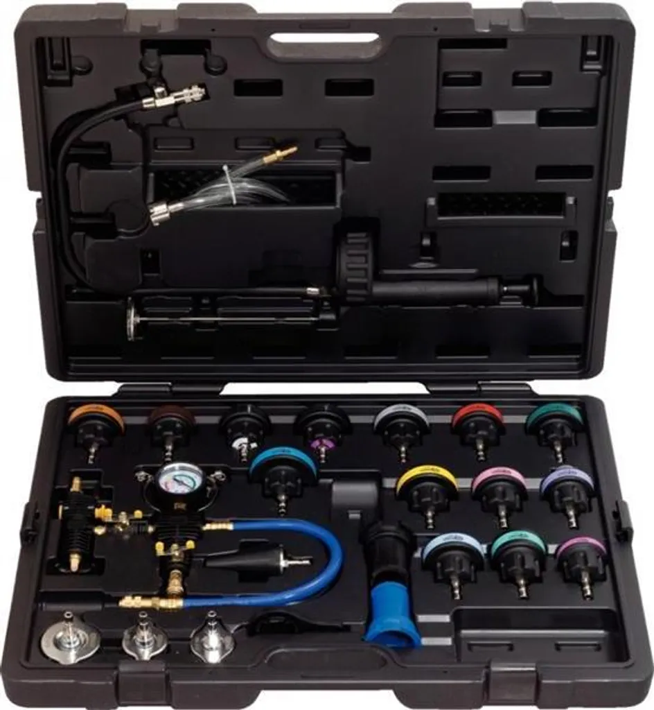 Solution fuite liquide refroidissement : Coffret KS TOOLS 150.1930 25 pcs - 17