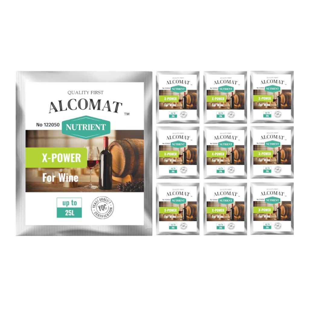 Alcomat X-POWER Hefenahrung,100% organischer Nährstoff für Gärhefe, reich an Stickstoff und Thiamin, angereichert mit Mineralien und Vitaminen, ...