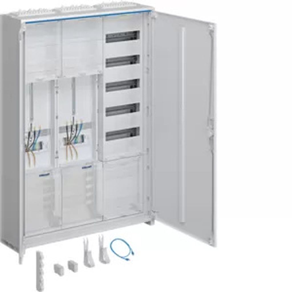 HAGER Komplettschrank 2ZP/ ZB332P25 VF-5rh/APZ, univ.Z, 1100x800x205mm, 3-f