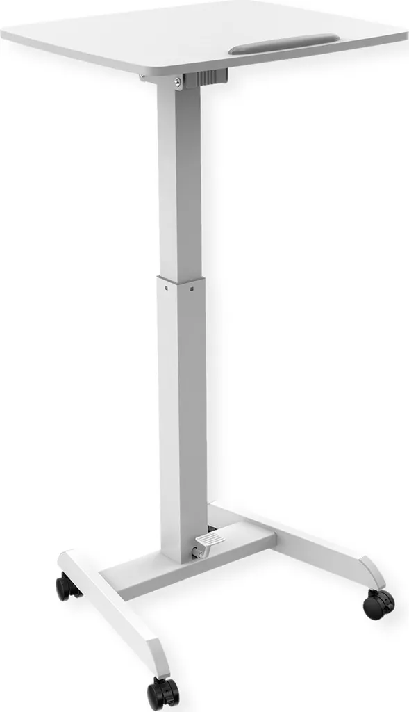 Bureau assis debout pliable blanc ROTRONIC réglable en hauteur 80cm