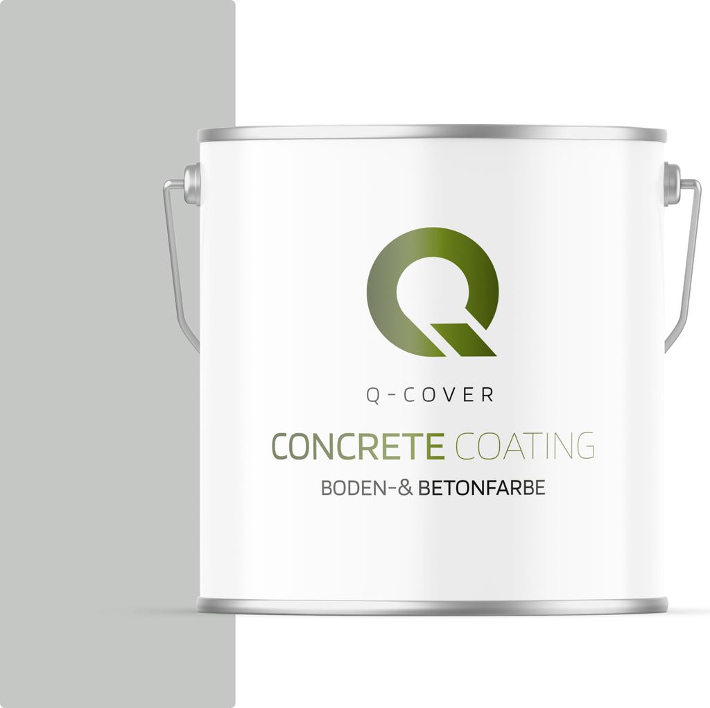 Bodenfarbe | Betonfarbe | Garagenboden | Bodenbeschichtung für Innen | Kellerfarbe Fußbodenfarbe Hellgrau 5L