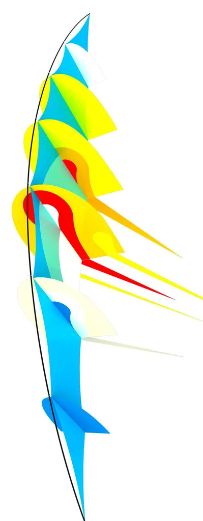 Cerf-volant HQ Hoffmanns Bow Kite Sea Breeze : Vol stable sans effort