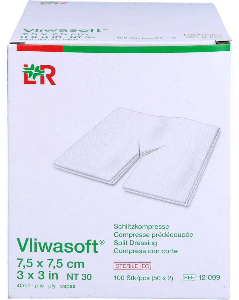 Vliwasoft sterilný kompres na rezné rany, 50X2 ks KOM Obrázok produktu 
