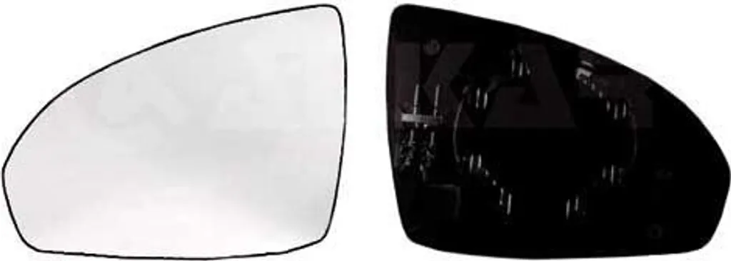 Verre de rétroviseur ALKAR 6401009 chromé pour Smart Fortwo 451 gauche
