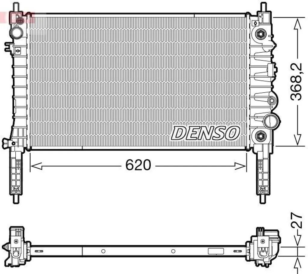 Radiateur de refroidissement pour moteur Mokka X J13 - DENSO DRM20119