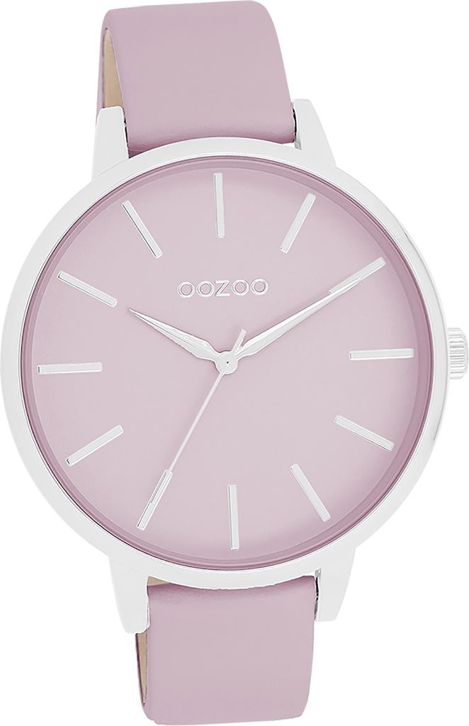 Oozoo Leder Damen Uhr Analog Quarzuhr Armband pastell-lila Timepieces D2UOC11361
