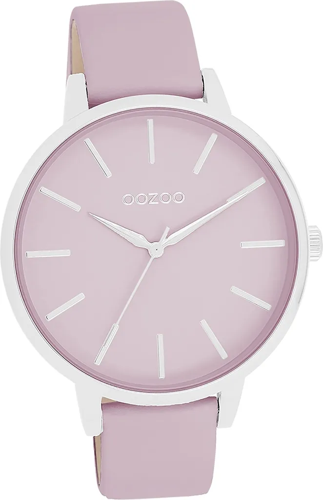 Montre femme Oozoo lilas en cuir pour un style élégant au quotidien