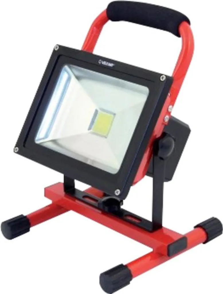 Projecteur LED 20W Rechargeable Puissant : Éclairage Chantier Velamp