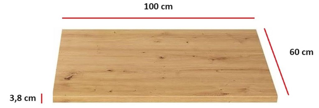 Küchen Arbeitsplatte 100cm 38 mm Küchenzeile Küchenblock Produktbild 