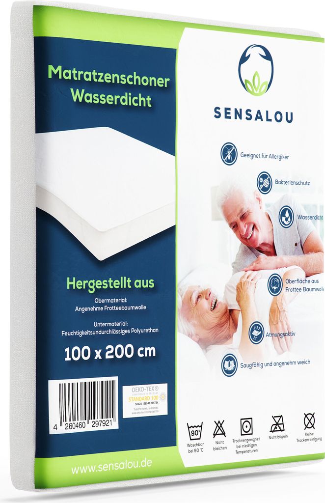 Wodoodporny ochraniacz na materac Sensalou - nakładka na Zdjęcie produktu 