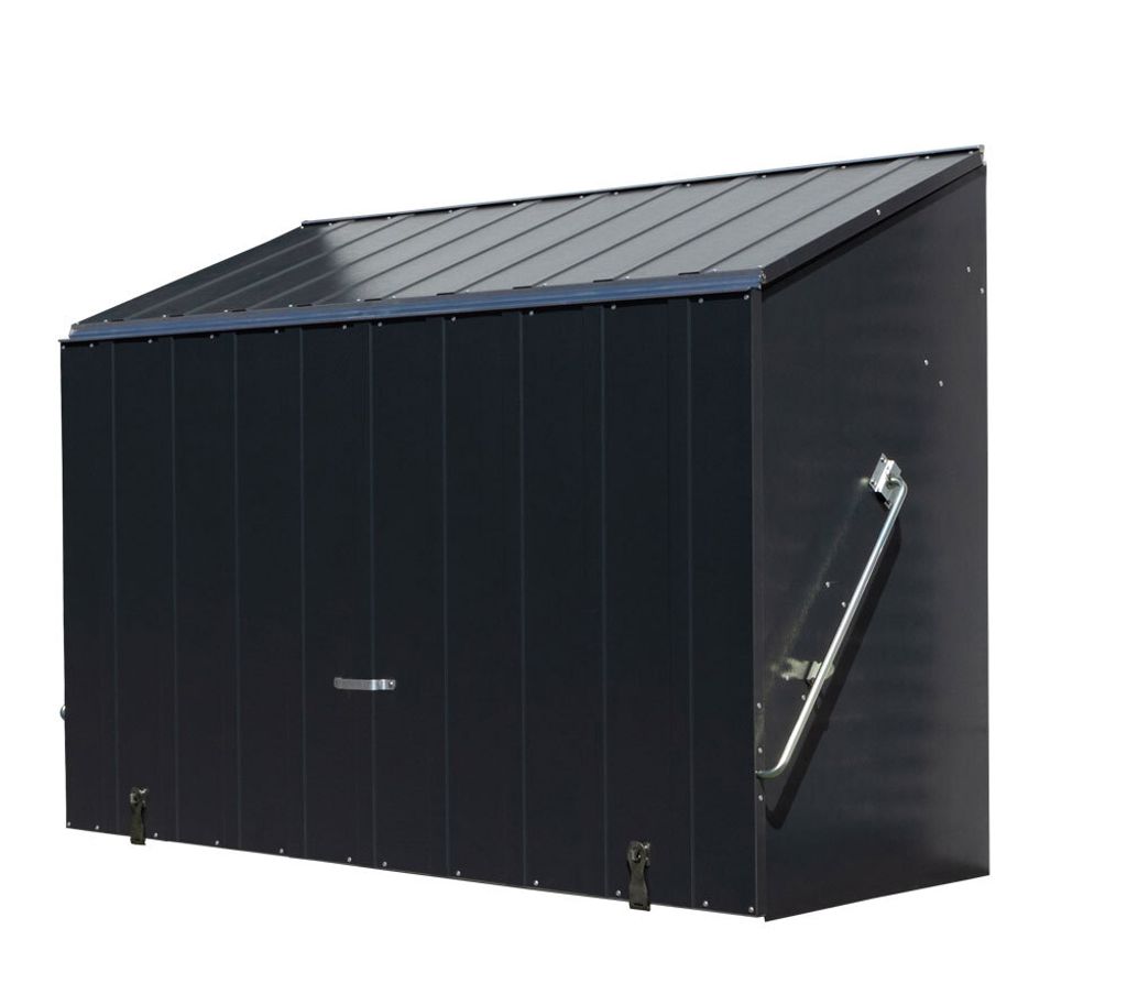 Trimetals Metall Gerätebox Fahrradgarage Sesame Anthrazit 76x185x139 cm